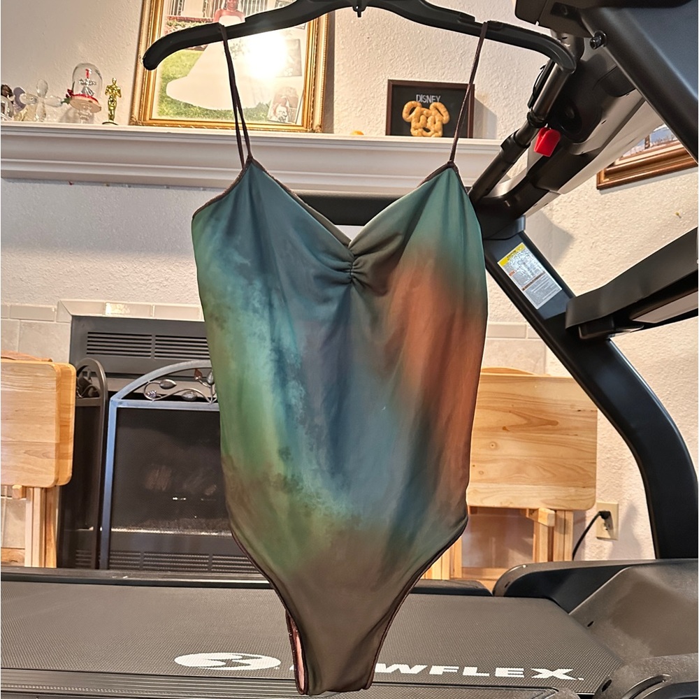 Zara Printed Tulle Swimsuit